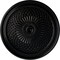Ekena Millwork Trinity Ceiling Medallion (Fits Canopies up to 3"), Hand-Painted Jet Black, 22"OD x 1 3/4"P CM22TNBLF - alternate 1